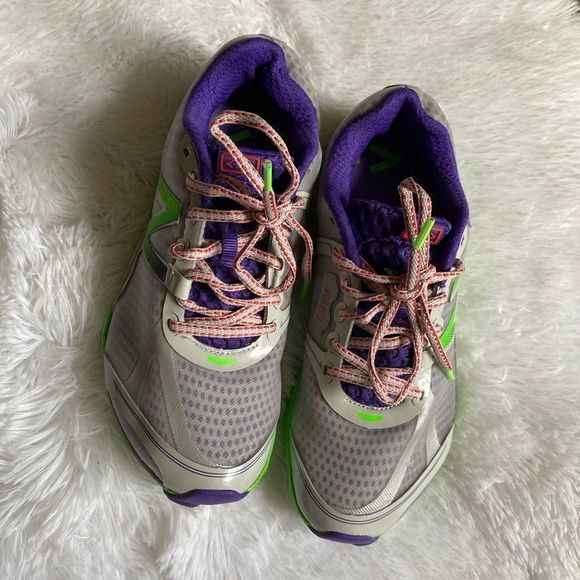 New Balance Minimus Sneakers Vibram Soles Green Purple Gray Size 9.5 - Picture 2 of 13